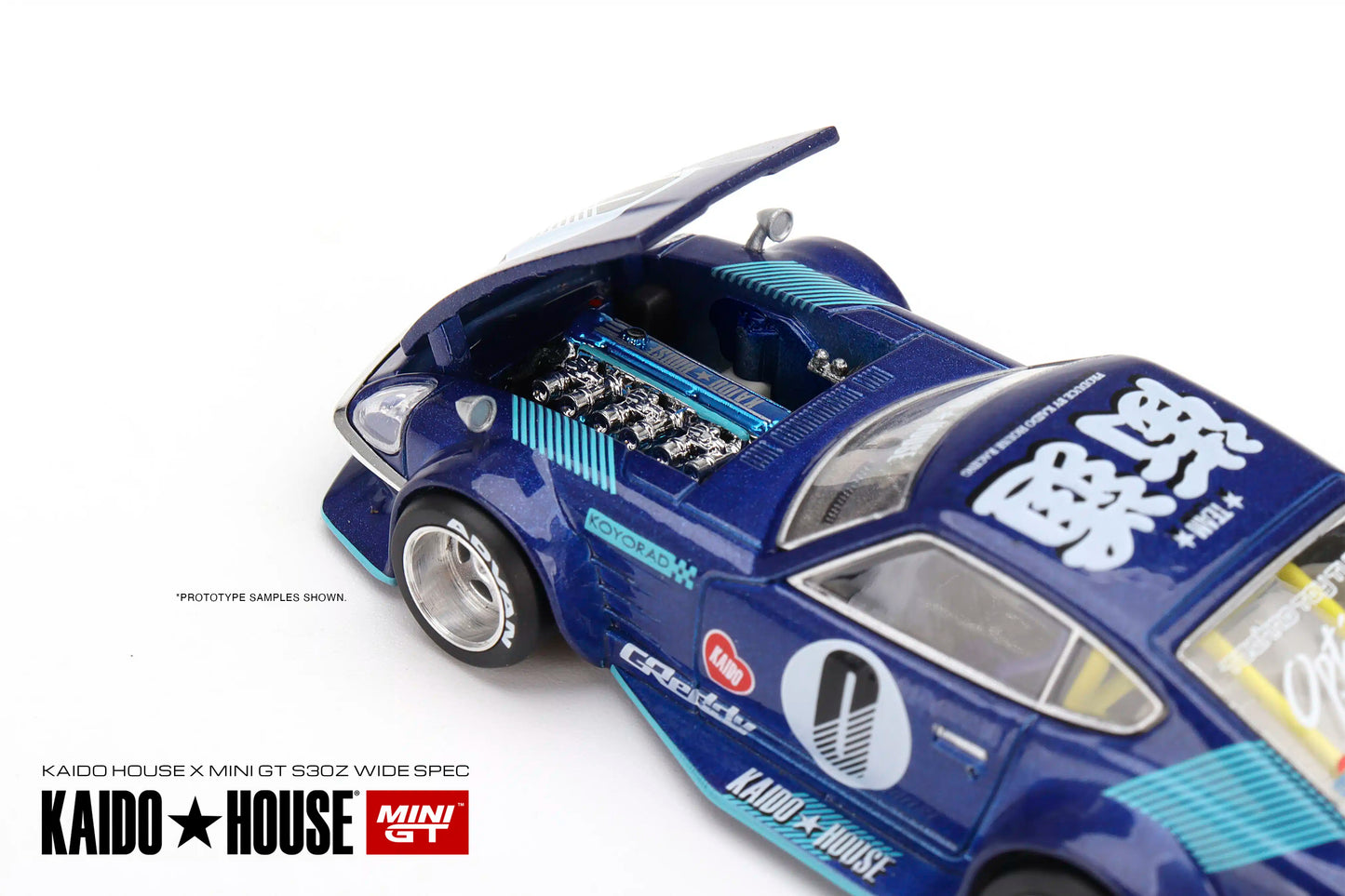 Datsun Fairlady Z Blue - KAIDO HOUSE Mini GT - Scala 1/64 KHMG024