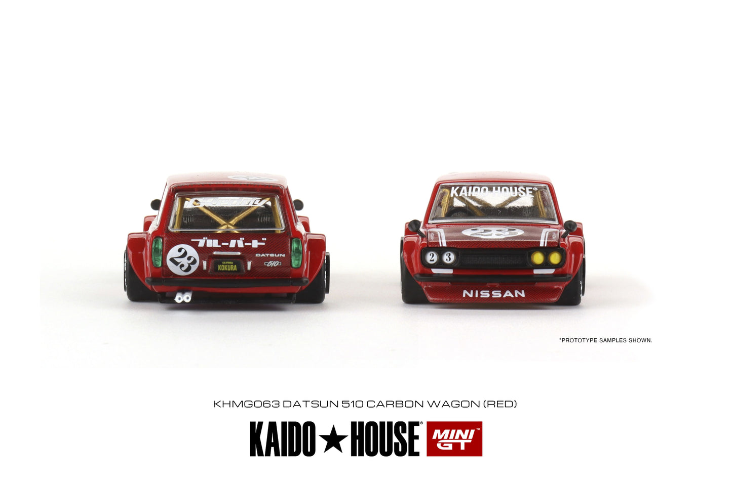 Datsun KAIDO 510 Wagon CARBON FIBER V2 - KAIDO HOUSE Mini GT - Scala 1/64 KHMG063