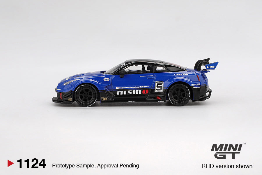 LB-Silhouette WORKS GT Nissan 35GT-RR Ver.2 Blue - Mini GT - Scala 1/64 MGT01124-L