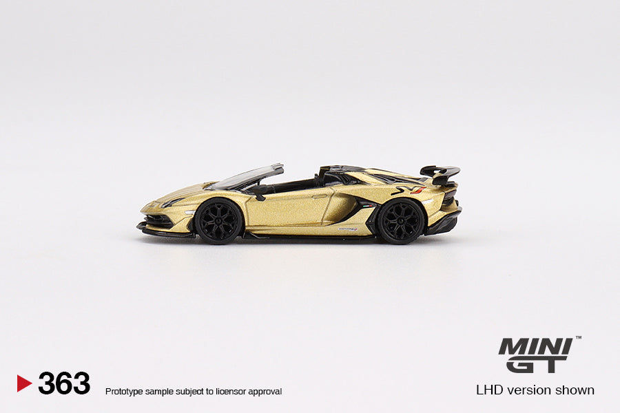 Lamborghini Aventador SVJ Roadster Oro Elios - Mini GT - Scala 1-64 MGT00363-R