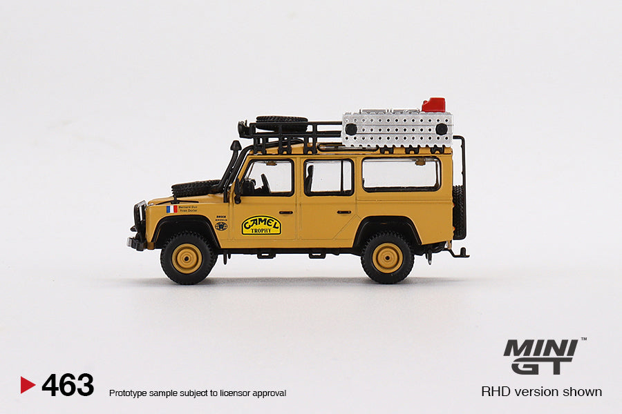 Land Rover Defender 110 1989 Camel Trophy Amazon Team France - Mini GT - Scala 1/64 MGT00463-R