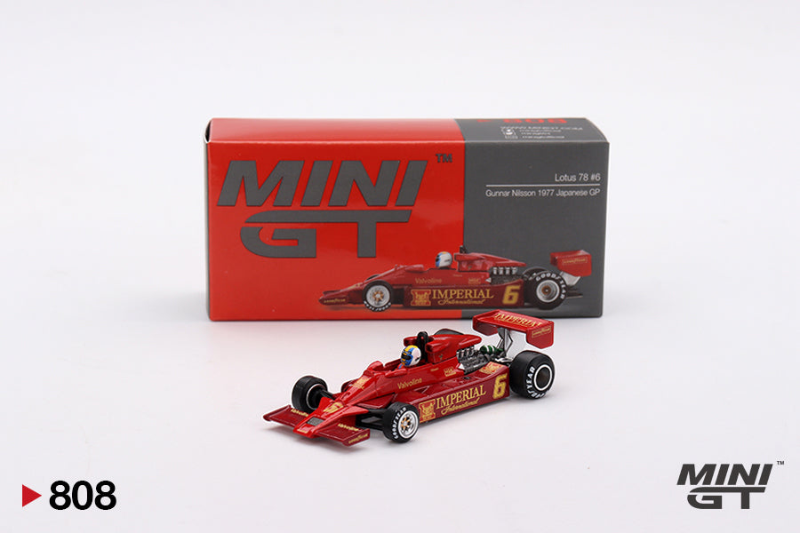 Lotus 78 #6 Gunnar Nilsson 1977 Japanese GP - Mini Gt - Scala 1/64 MGT00808-L