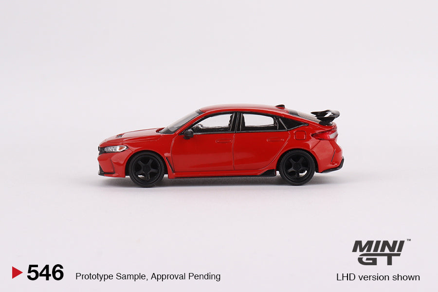 Honda Civic Type R Crystal Red 2023 W/ Advan GT Wheel - Mini GT - Scala 1/64 MGT00546