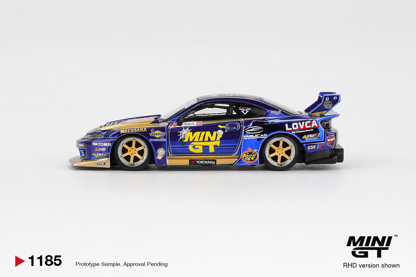 Nissan LB-Super Silhouette S15 SILVIA #555 Team MINI GT Liberty Walk 2025 - Mini GT - Scala 1/64 MGT01185-R