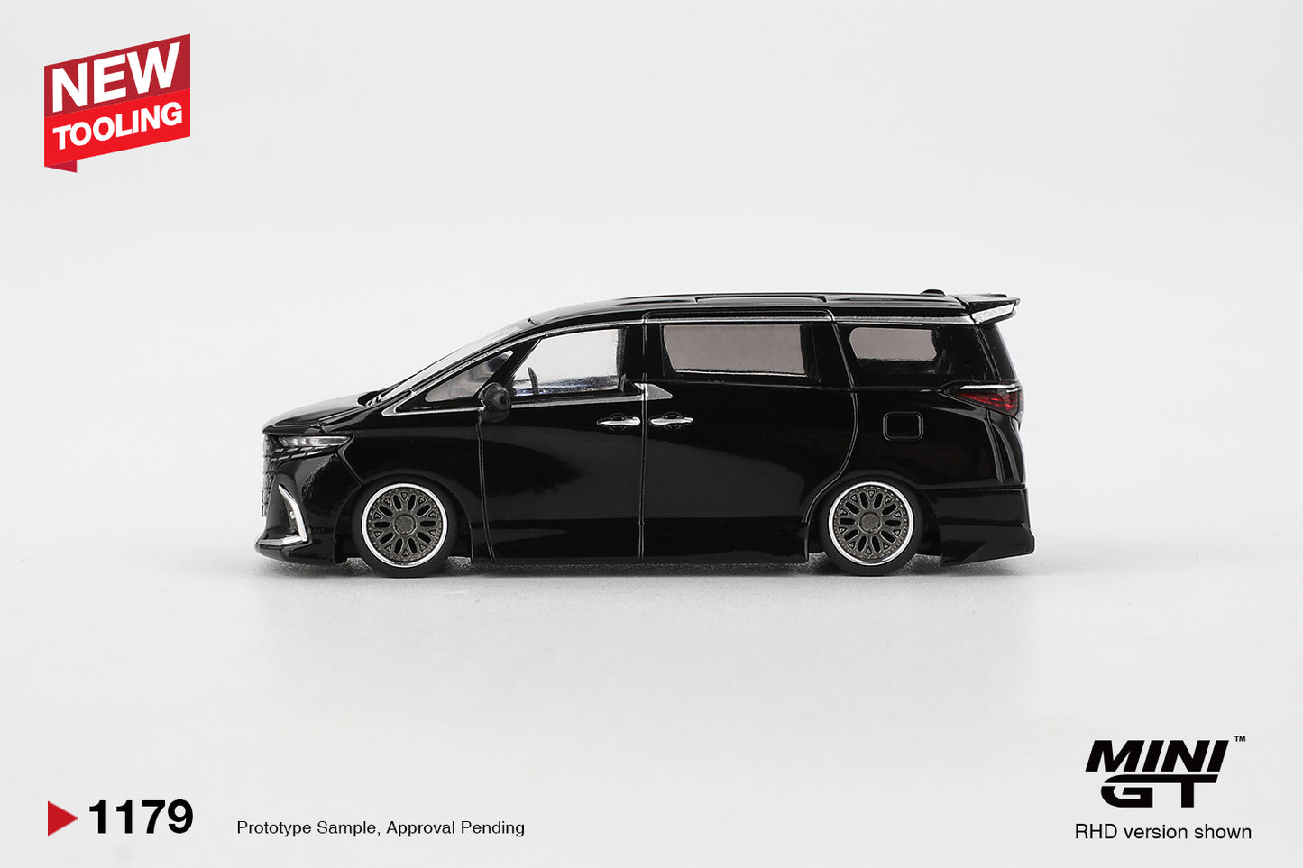 Toyota Alphard 40 KUHL Black - Mini GT - Scala 1/64 MGT01179-L