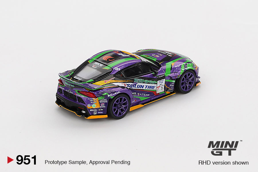 Toyota GR Supra KUHL 2021 D1GP Evangelion Racing - Mini GT - Scala 1/64 MGT00951-BL