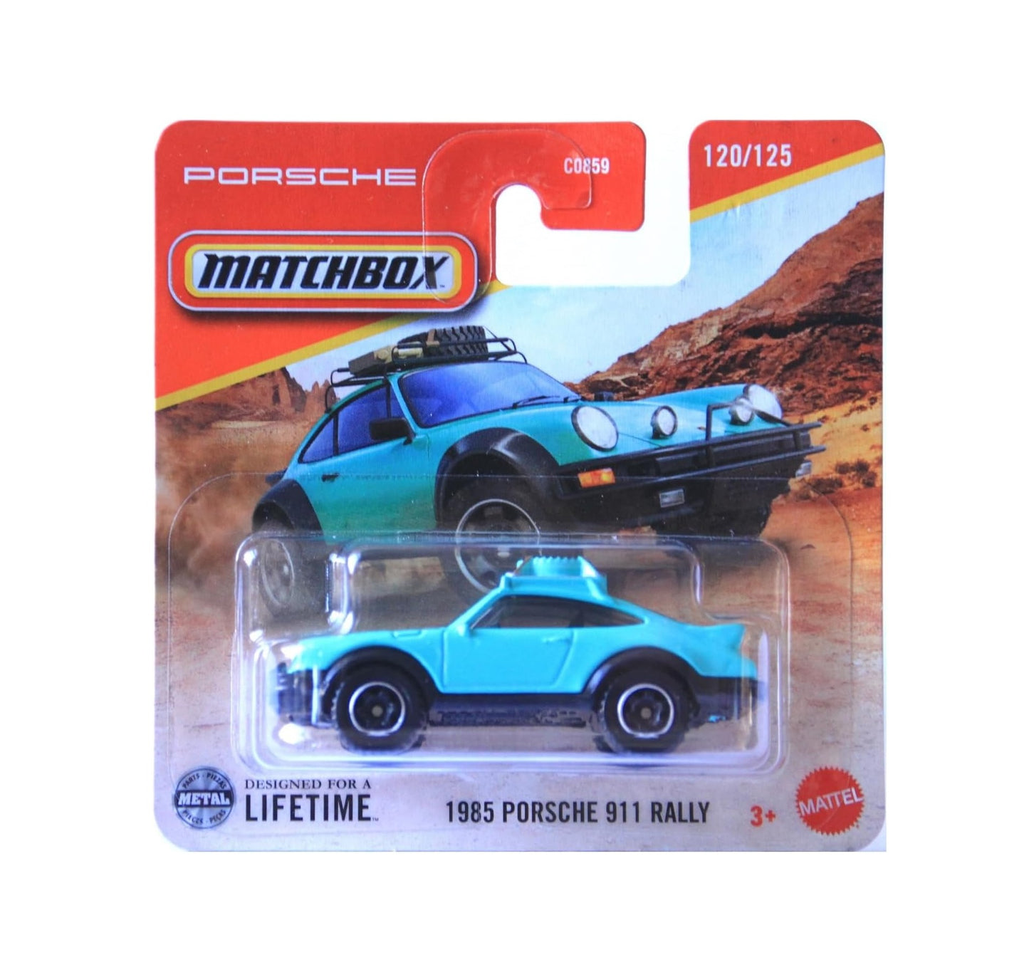 1985 Porsche 911 Rally #120 - Matchbox - Scala 1/64 Circa JBT00