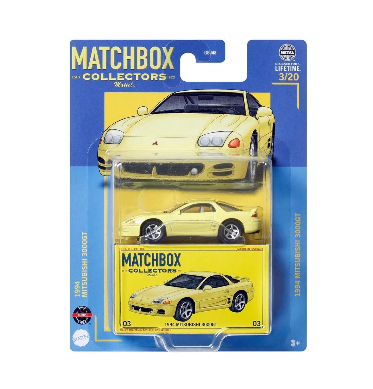 1994 Mitsubishi 3000GT 03/20 - Matchbox Collectors - Scala 1/64 Circa
