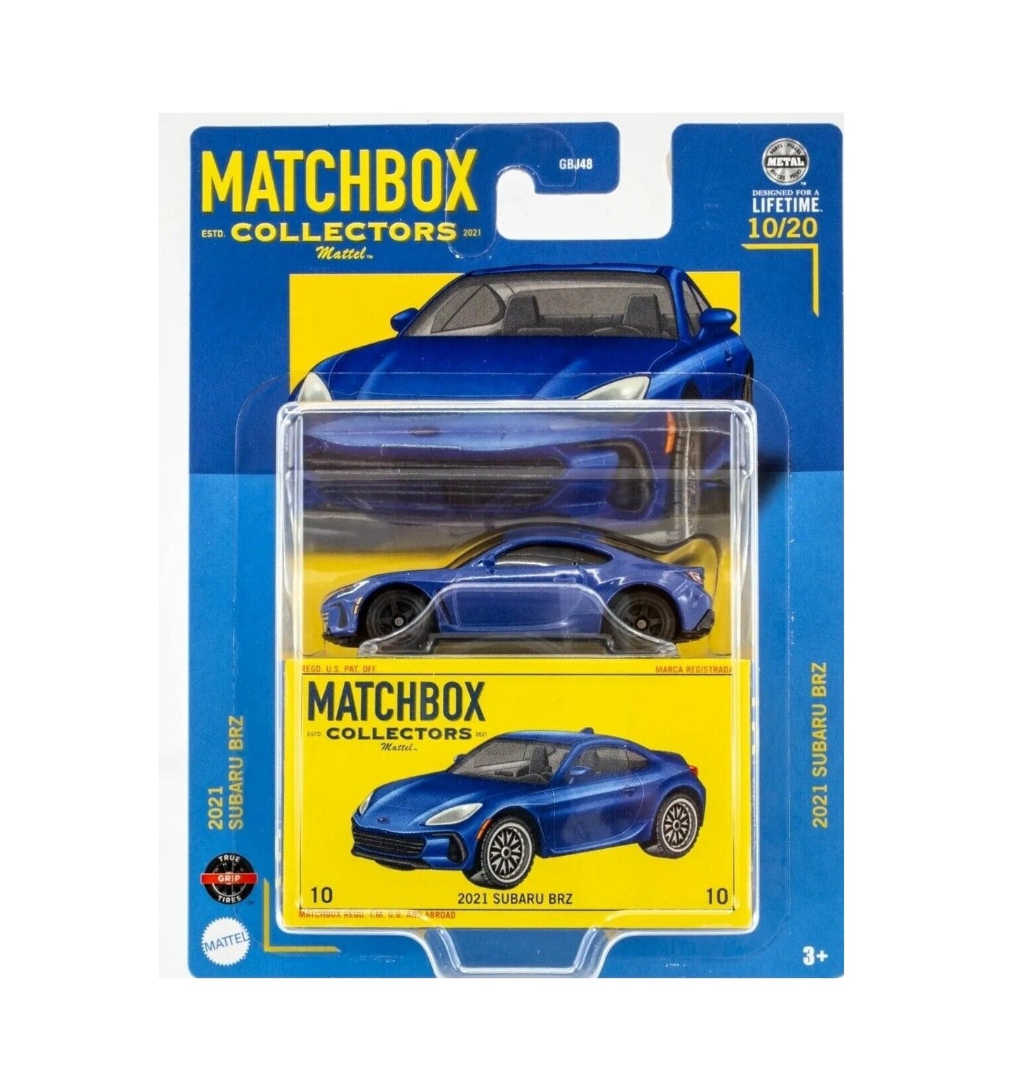 2021 Subaru BRZ Blue 10/20 - Matchbox Collectors - Scala 1/64 Circa