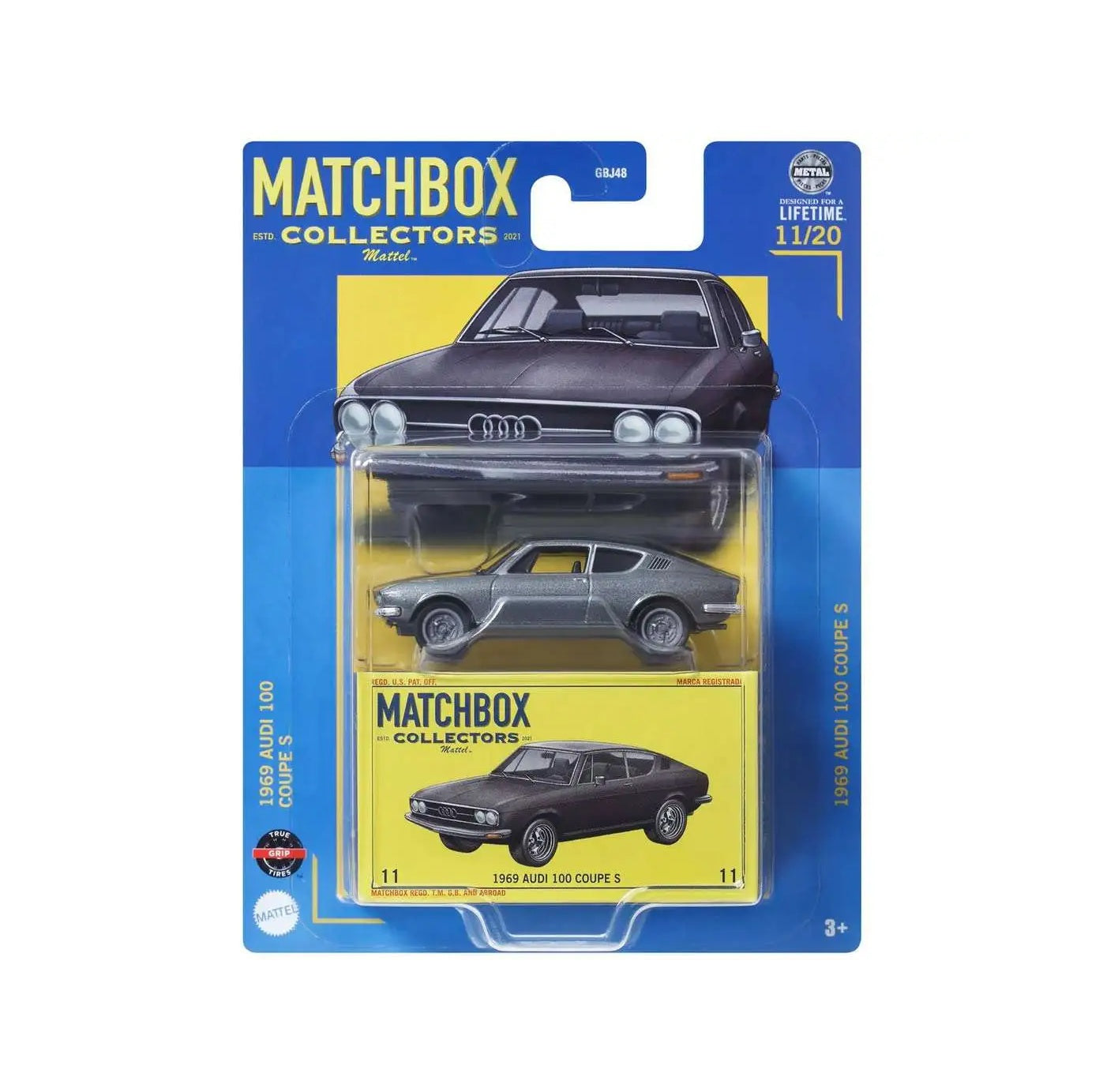 1969 Audi 100 Coupe S 11/20 - Matchbox Collectors - Scala 1/64 Circa