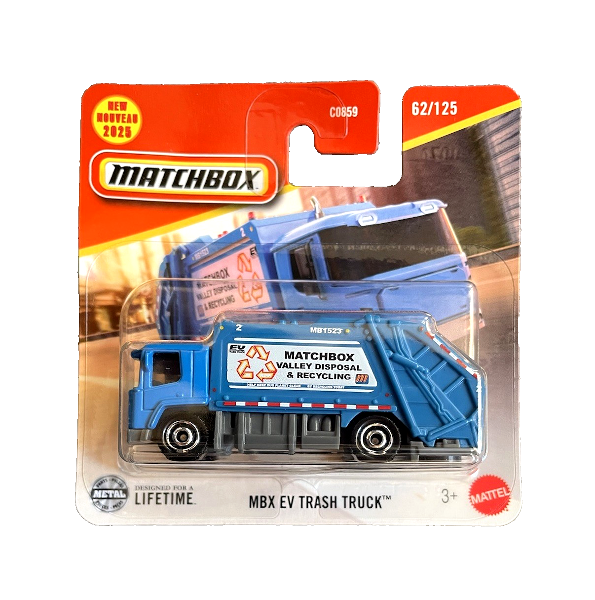 MBX EV Trash Truck #62 - Matchbox - Scala 1/64 Circa