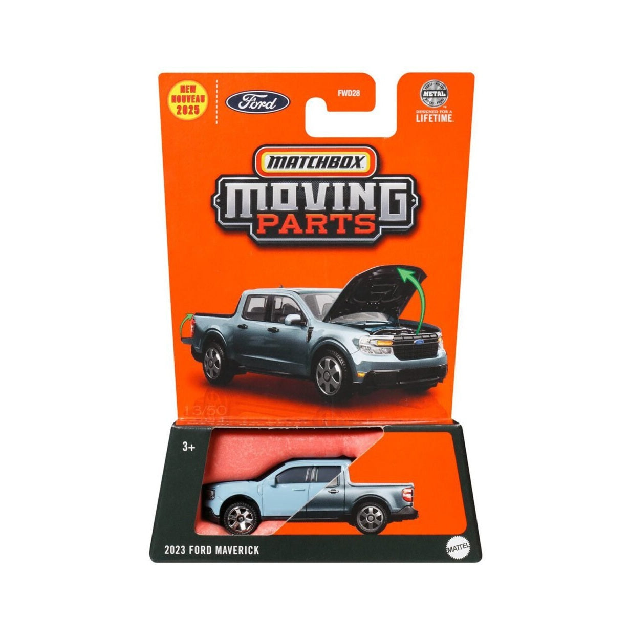2023 Ford Maverick - Matchbox Moving Parts - Scala 1/64 Circa