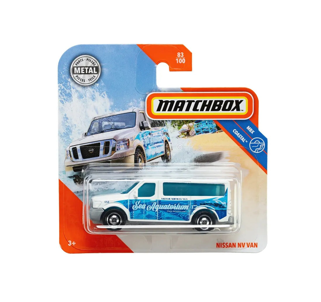 Nissan Nv Van Sea Aquatorium #83 - Matchbox - Scala 1/64 Circa
