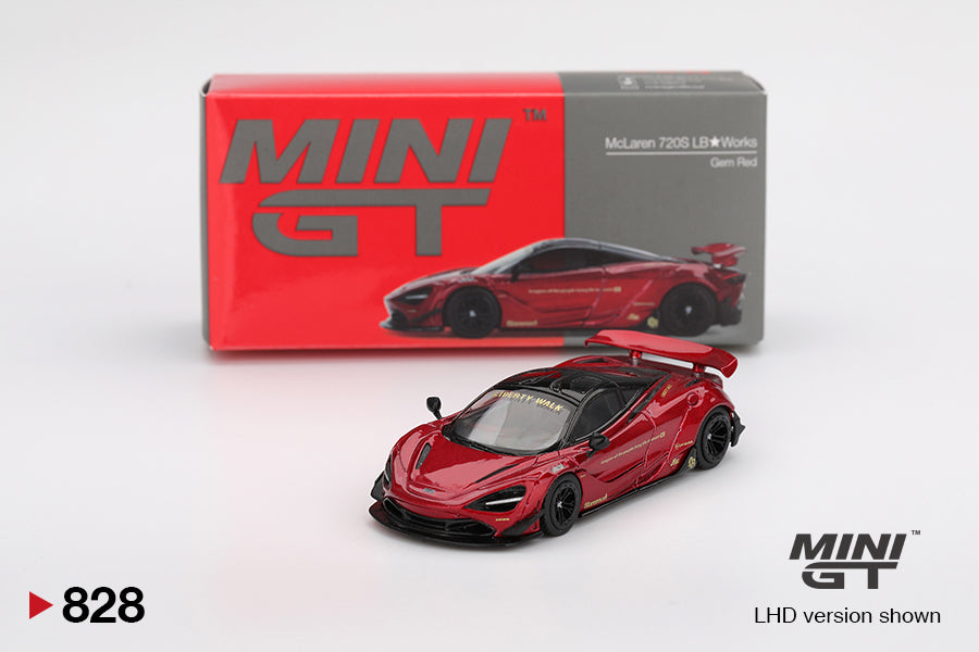 McLaren 720S LB★Works Gem Red - Mini GT - Scala 1/64 MGT00828-L