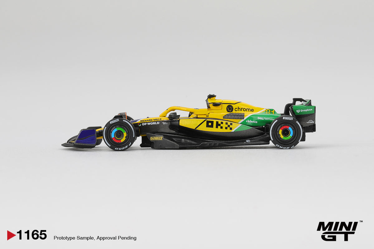 McLaren MCL38 #81 Oscar Piastri 2024 F1 Monaco GP 2nd Place - Mini GT - Scala 1-64 MGT01165-L