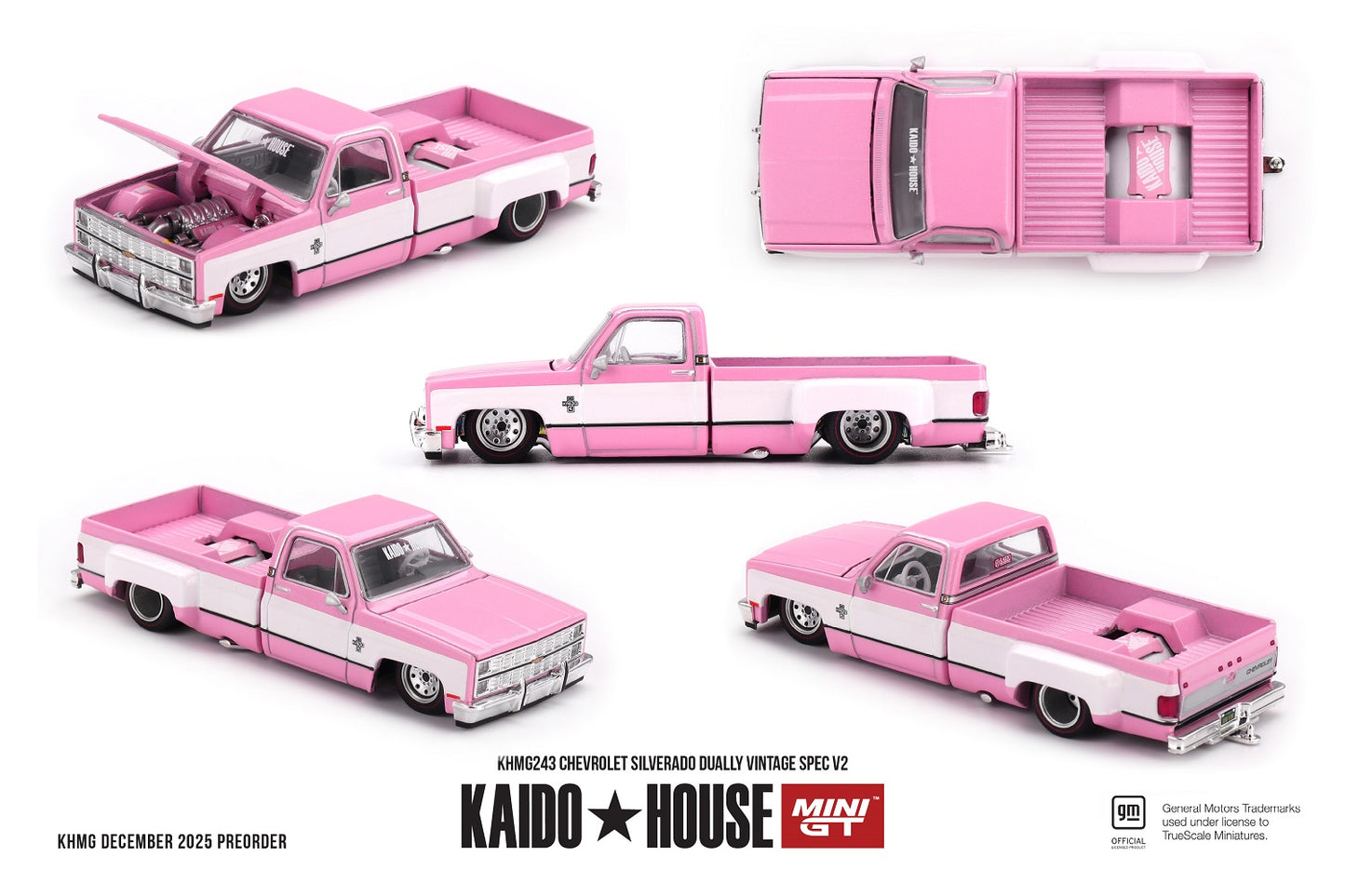 Chevrolet Silverado Dually Vintage Spec V2 1980 - Mini GT - Kaido House - Scala 1/64 KHMG243