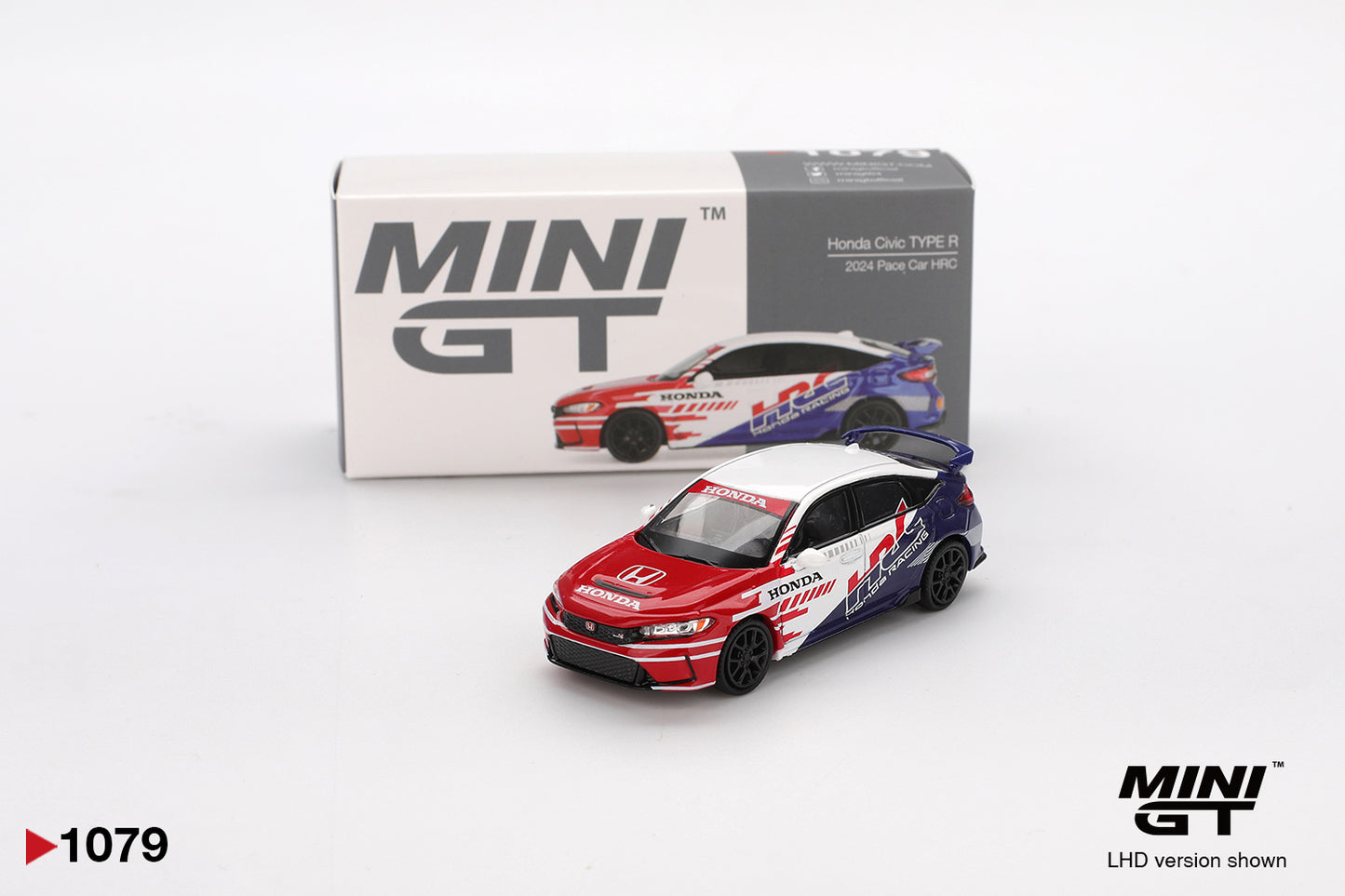 Honda Civic TYPE R 2024 Pace Car HRC - Mini GT - Scala 1/64 MGT01079-L