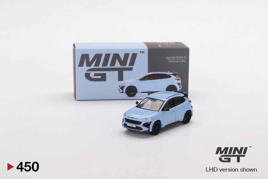 Hyundai KONA N Performance Blue - Mini GT - Scala 1/64 MGT00450-L
