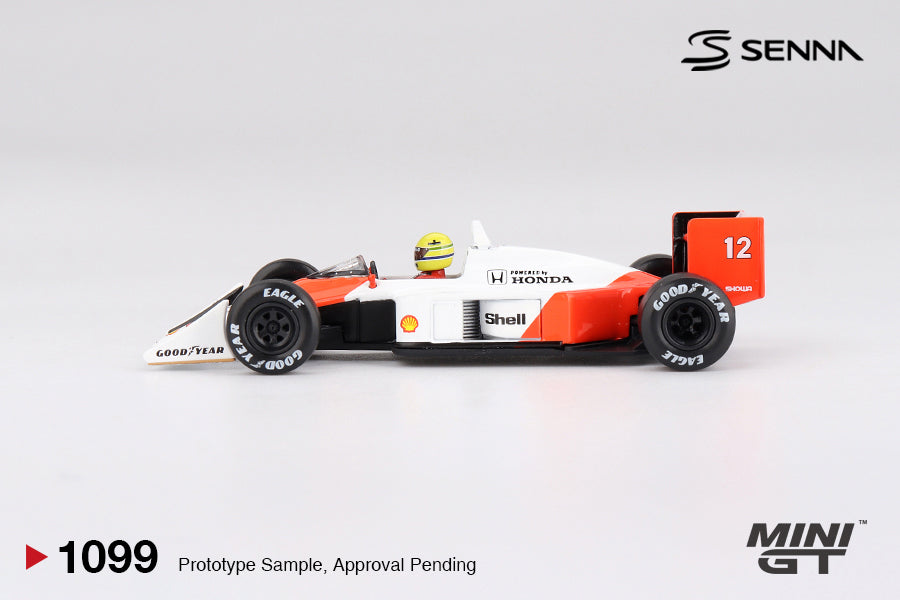 McLaren MP4/4 #12 Ayrton Senna 1988 Japanese Grand Prix Winner - Mini GT - Scala 1/64 MGT01099-L