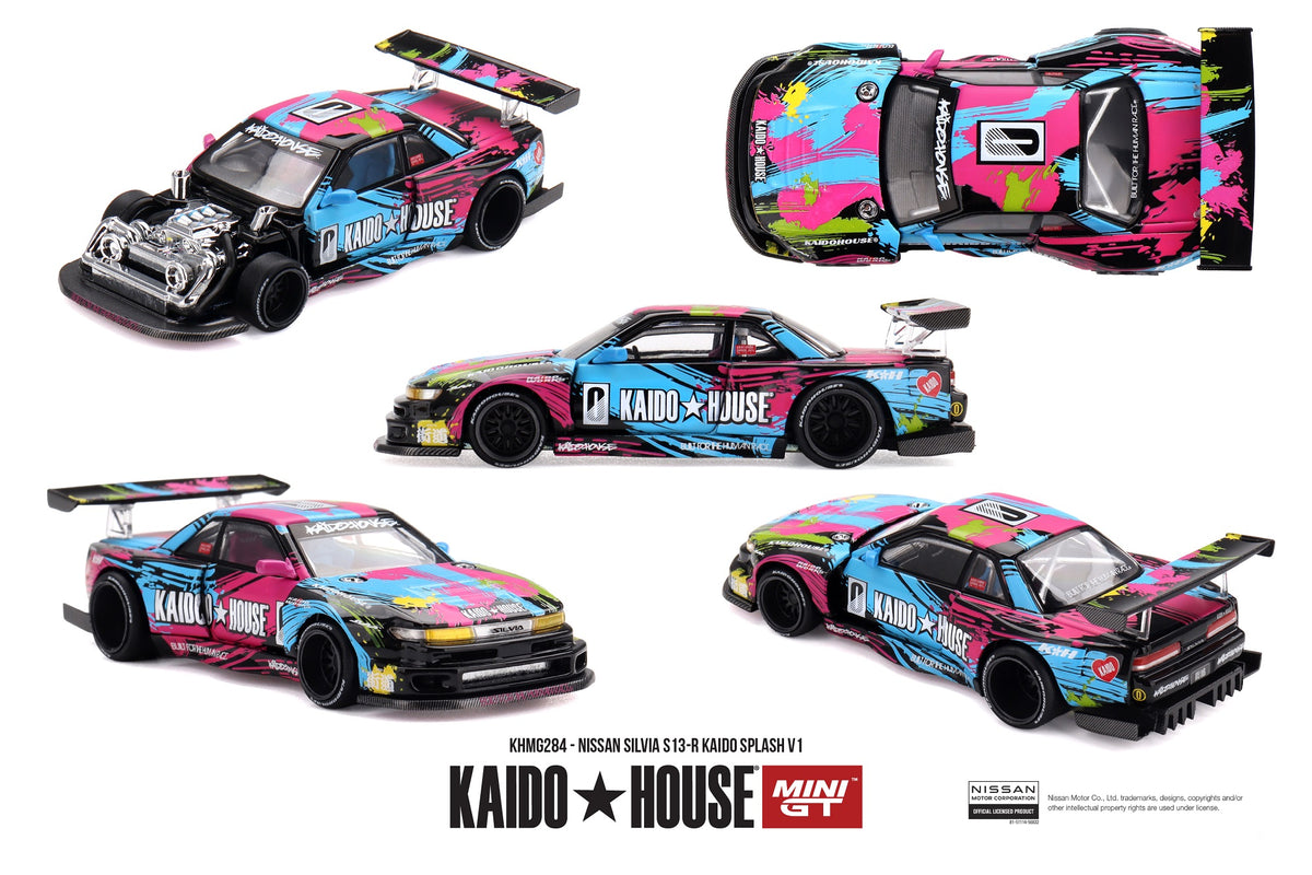 Nissan Silvia S13-R Kaido Splash V1 1991 - Kaido House - Mini GT - Scala 1/64 KHMG284