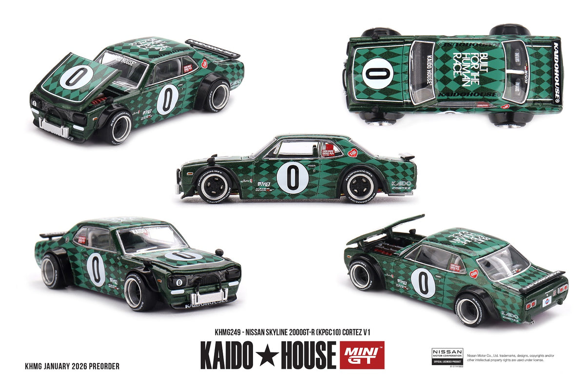 Nissan Skyline GT-R (KPGC10) Cortez V1 1969 - Kaido House - Mini GT - Scala 1/64 KHMG249