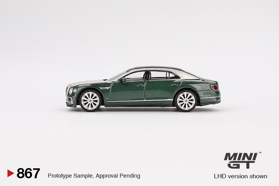 Mini Gt - Bentley Flying Spur White Sand Verdant - Scala 1/64 MGT00867-L