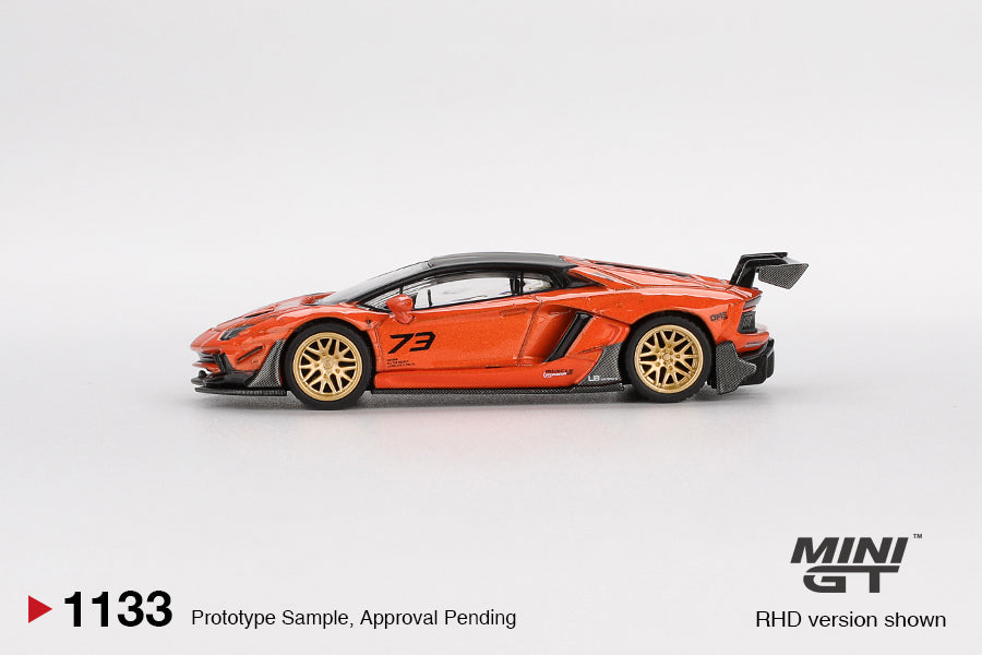 LB★WORKS Lamborghini Aventador Limited Edition Orange MDX 2025 - Mini GT - Scala 1/64 MGT01133-R
