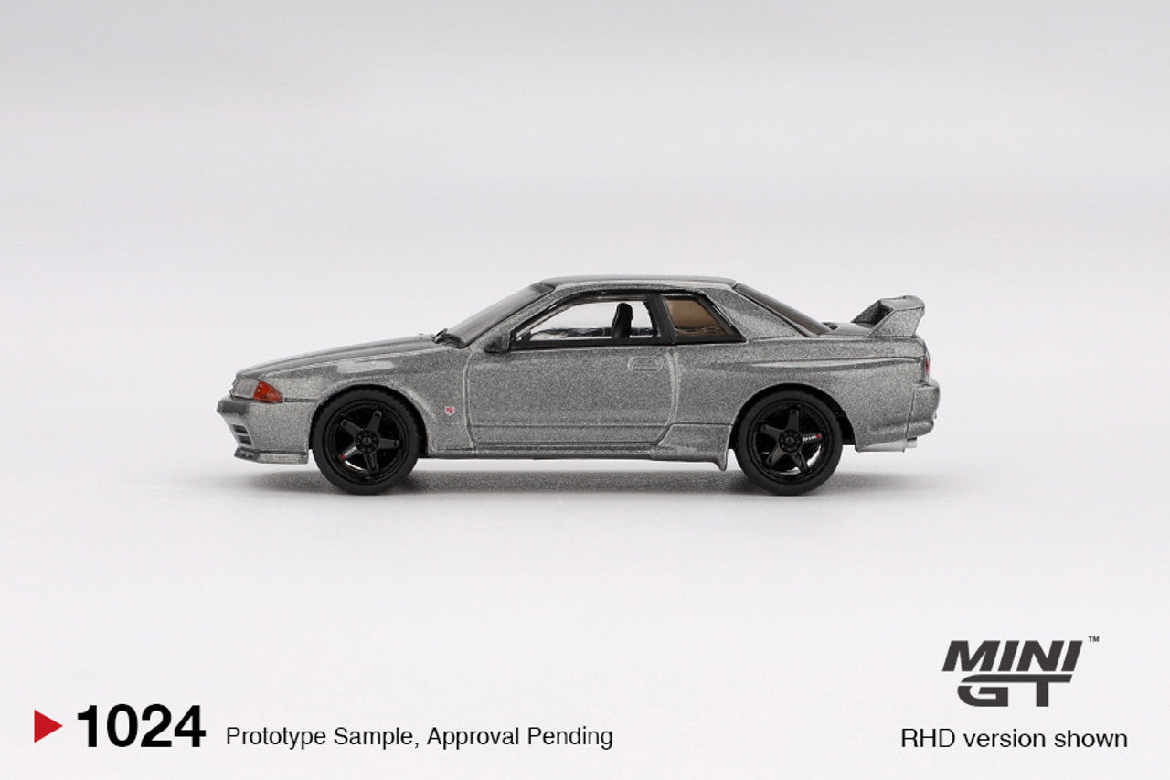 Nissan Skyline GT-R (Nismo BNR32 CRS Version) Dark Metal Grey 1992 - Mini Gt - Scala 1/64 MGT01024-R