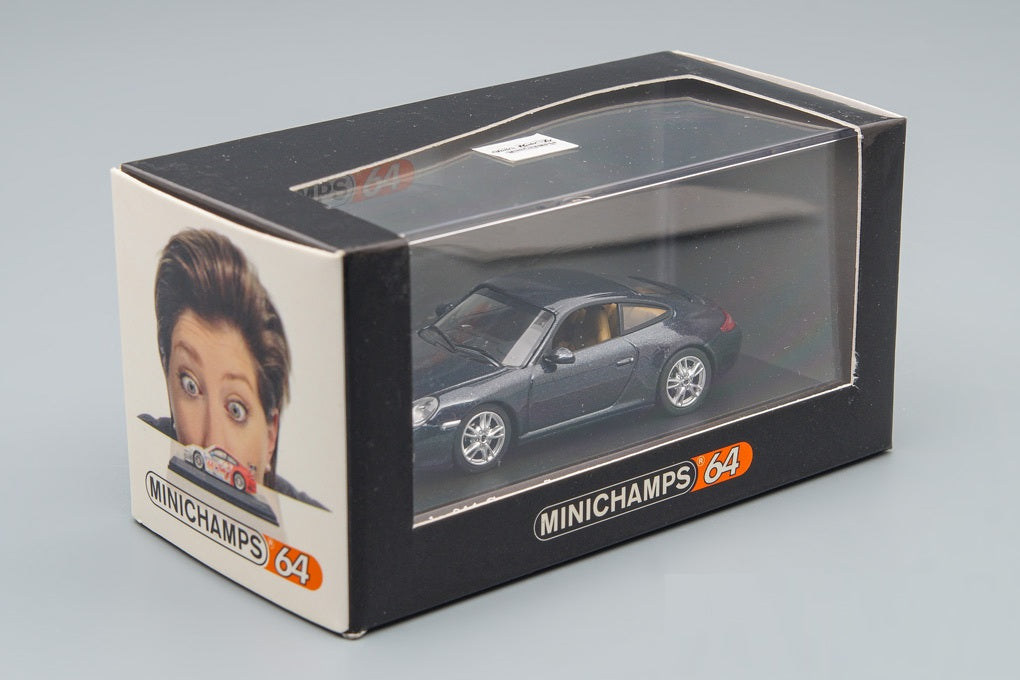 Porsche 911 Carrera S 2008 Grey Metallic - Minichamps - Scala 1/64 640066420