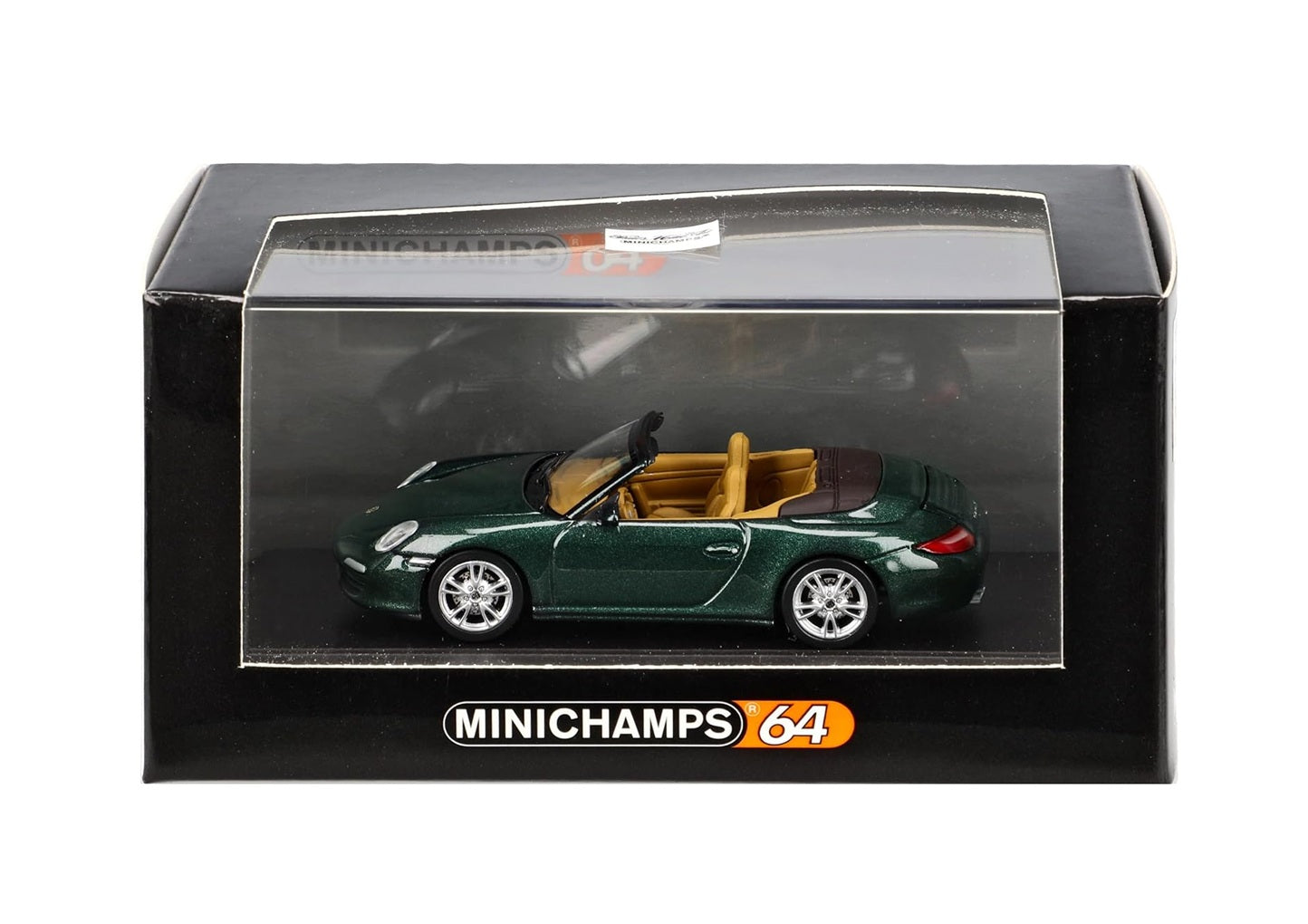 Porsche 911 Carrera S Cabriolet 2008 Green Metallic - Minichamps - Scala 1/64 640066430