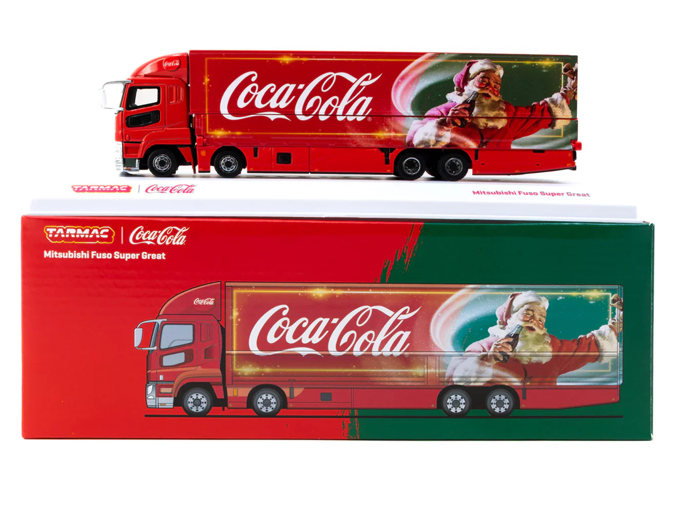Mitsubishi Fuso Super Great Coca-Cola Santa Truck - Tarmac Works TRUCK64 - Scala 1/64 T64T-TL001-CC