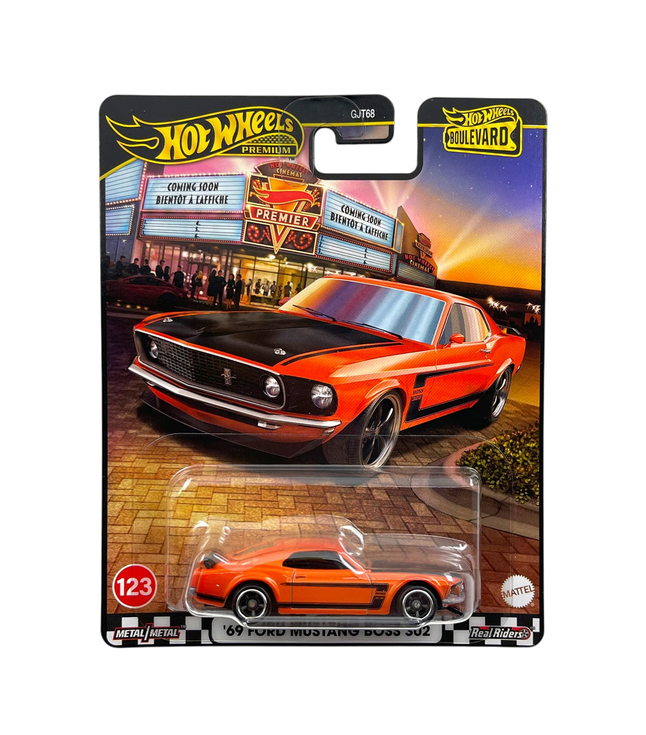 '69 Ford Mustang Boss 302 #123 Boulevard Series - Hot Wheels Premium - Scala 1/64