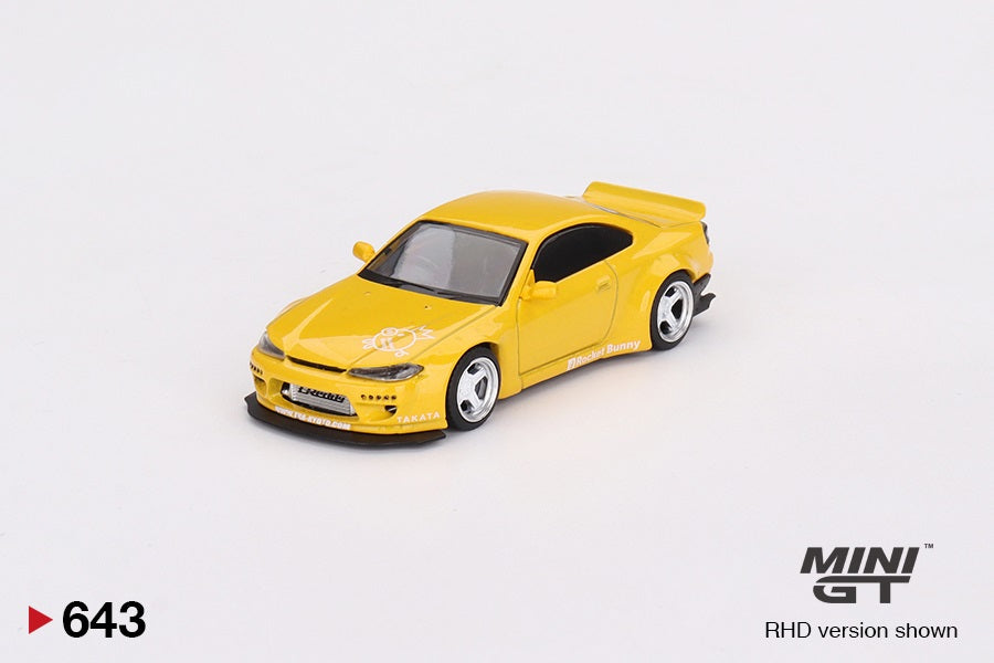 Nissan Silvia (S15) Rocket Bunny Bronze Yellow RDH - Mini GT - Scala 1/64 MGT00643