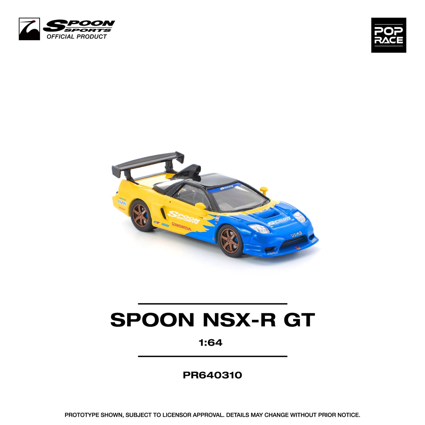 Honda Spoon NSX-R GT - Pop Race - Scala 1/64 PR64-310