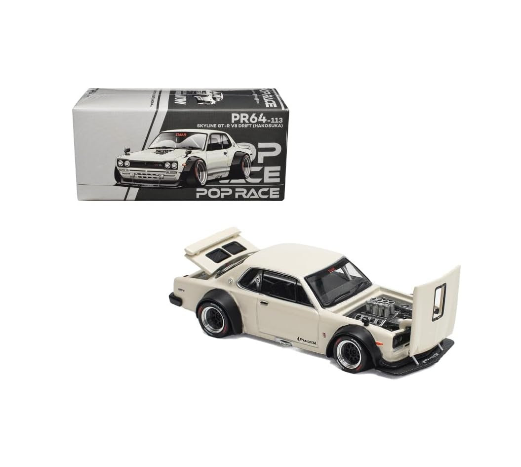 Nissan Skyline GT-R V8 Drift (Hakouka) - Pop Race - Scala 1/64 PR64-0113