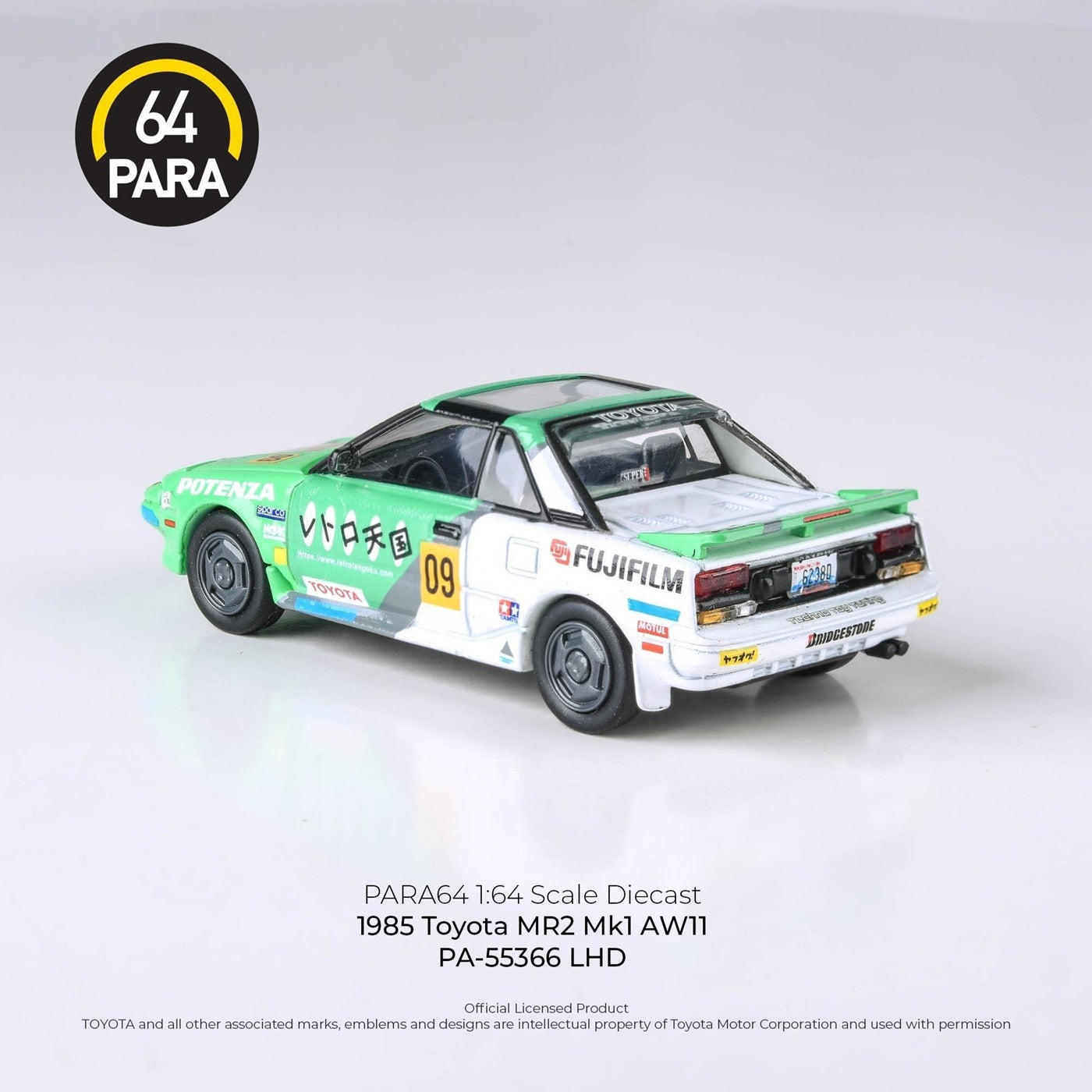 1985 Toyota MR2 MK1 AW11 Fuji Film - Para64 - Scala 1/64