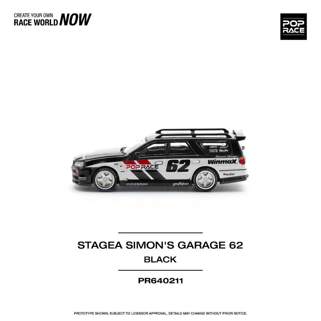 Nissan Stagea Simon's Garage #62 - Pop Race - Scala 1/64 PR64-211