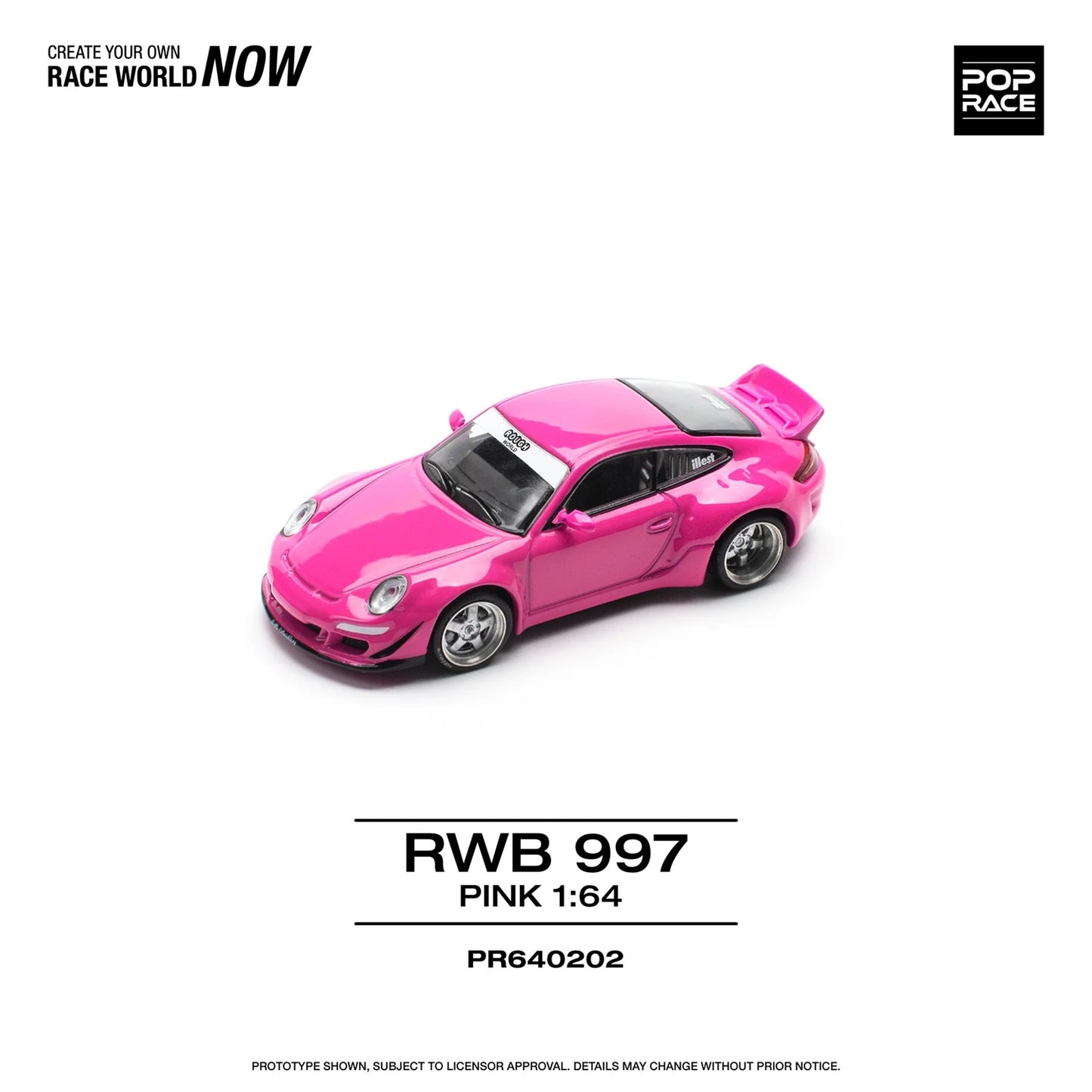 Porsche 992 RWB Pink - Pop Race - Scala 1/64 PR64-202