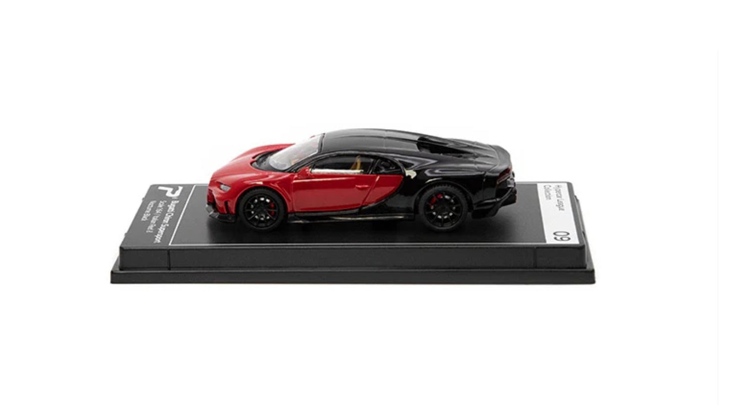 Bugatti Chiron Supersport (Italian Red & Nocturne Black) - PosterCars - Scala 1/64 H09