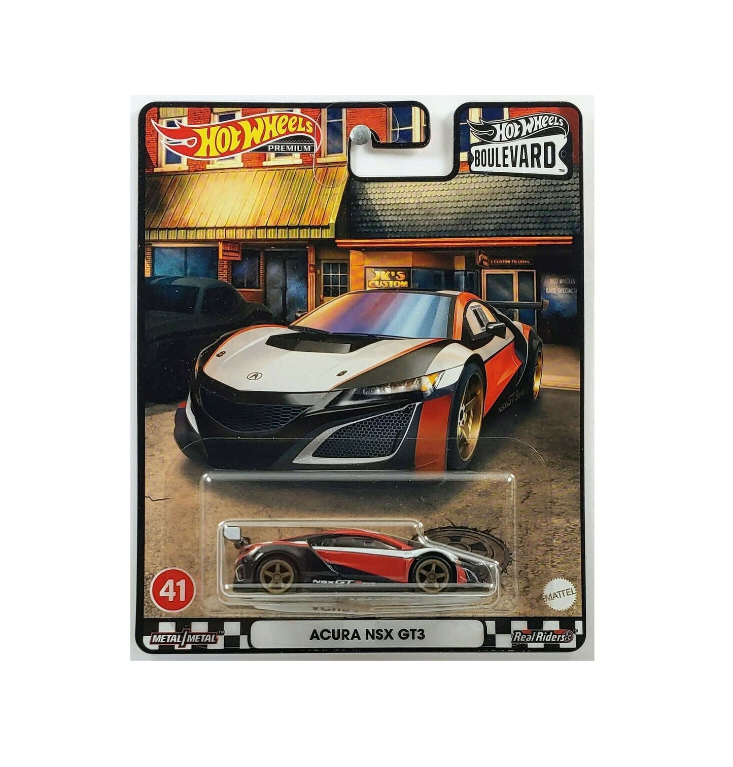 Acura NSX GT3 #41 - Series Boulevard - Hot Wheels Premium - Scala 1/64