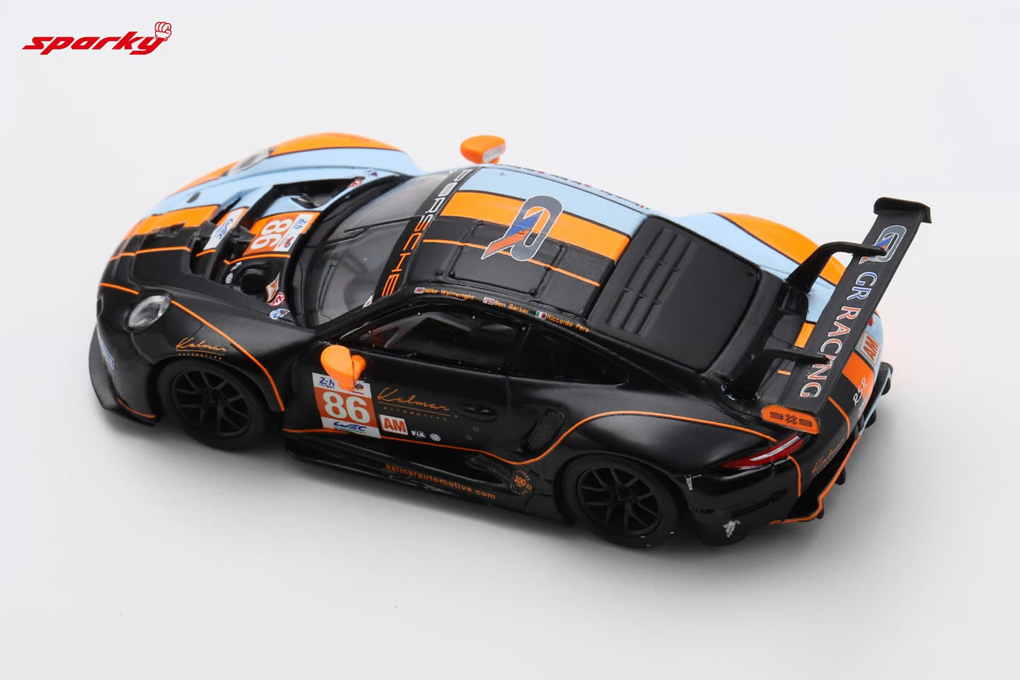 Spark Model - Porsche 911 RSR - 19 #86 GR RACING 3rd LM GTE AM class Le Mans 24H 2023 - Scala 1/64 Y310