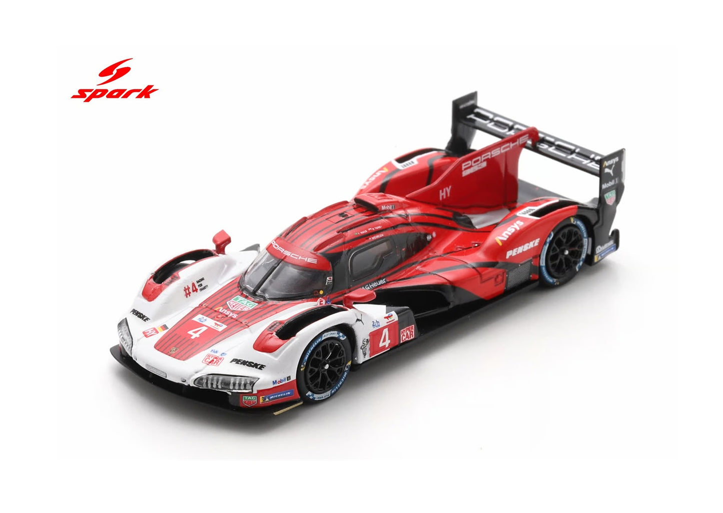 Spark Model - Porsche 963 #4 8th 24h LeMans 2024 Porsche Penske Motorsport - Scala 1/64 64S062