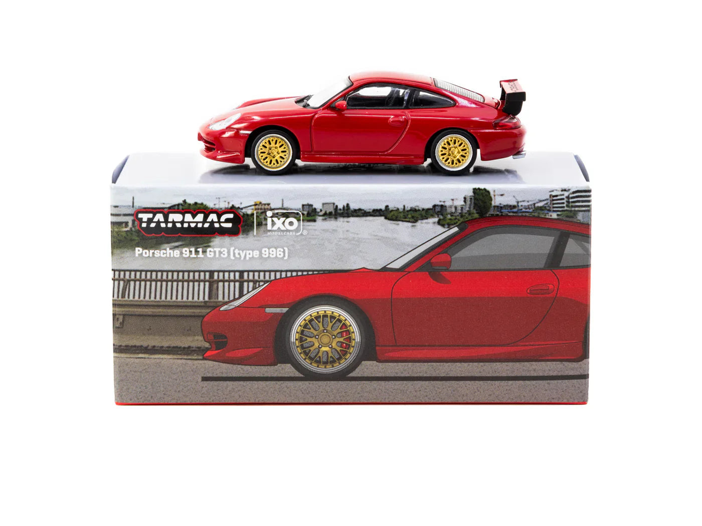Porsche 911 GT3 Type 996 Red - GLOBAL64 - Tarmac Works - Scala 1/64 T64G-069-RE