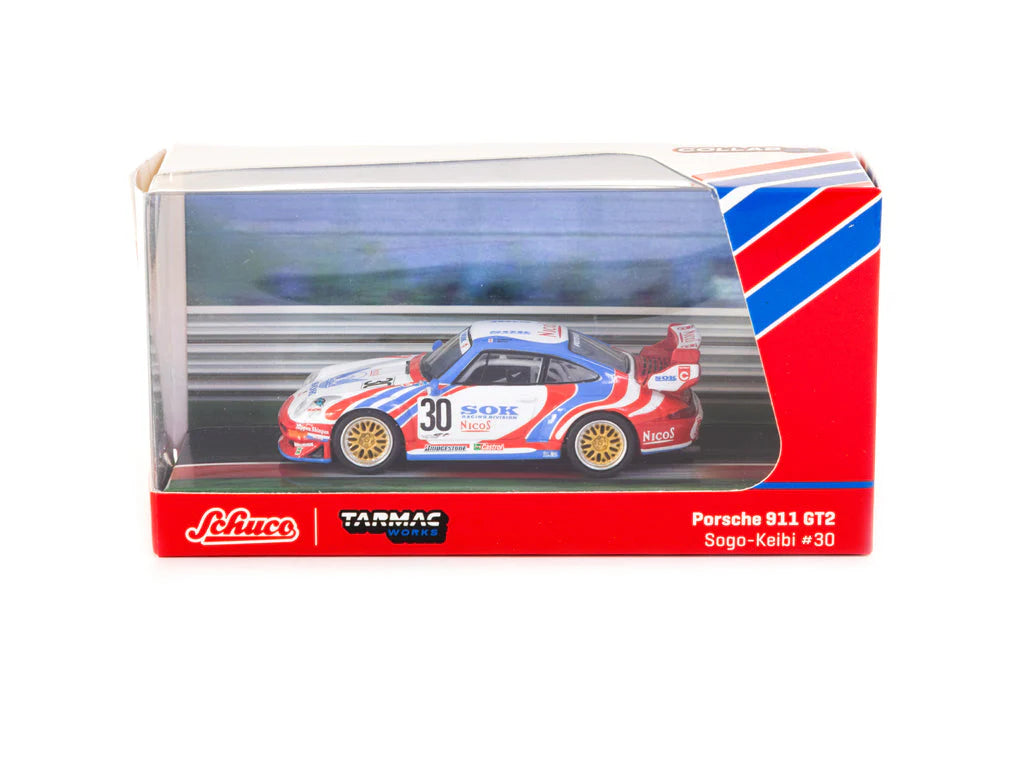 Porsche 911 GT2 Sohgo-Keibi #30 - Tarmac Works COLLAB64 Schuco - Scala 1/64 T64S-004-SK