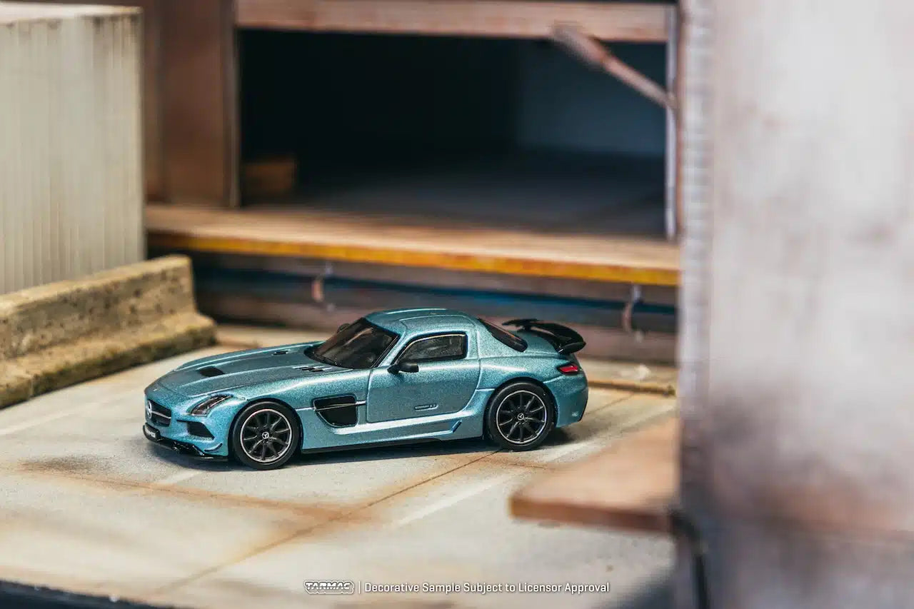 Mercedes-Benz SLS AMG Coupé Black Series Matte Blue - Tarmac Works GLOBAL64 - Scala 1/64 T64G-027-MB