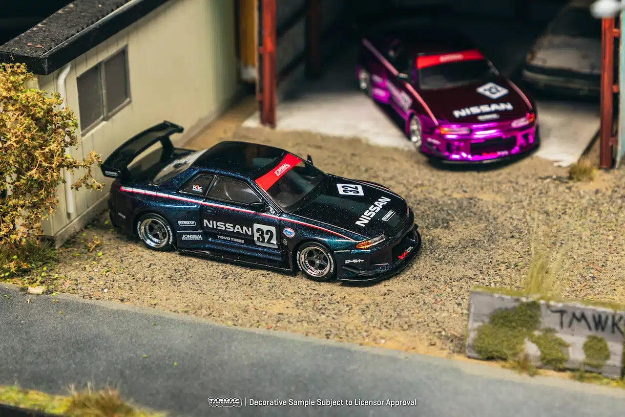 Nissan Skyline (R32) Widebody Midnight purple - Tarmac Works GLOBAL64 - Scala 1/64 T64G-061-MP