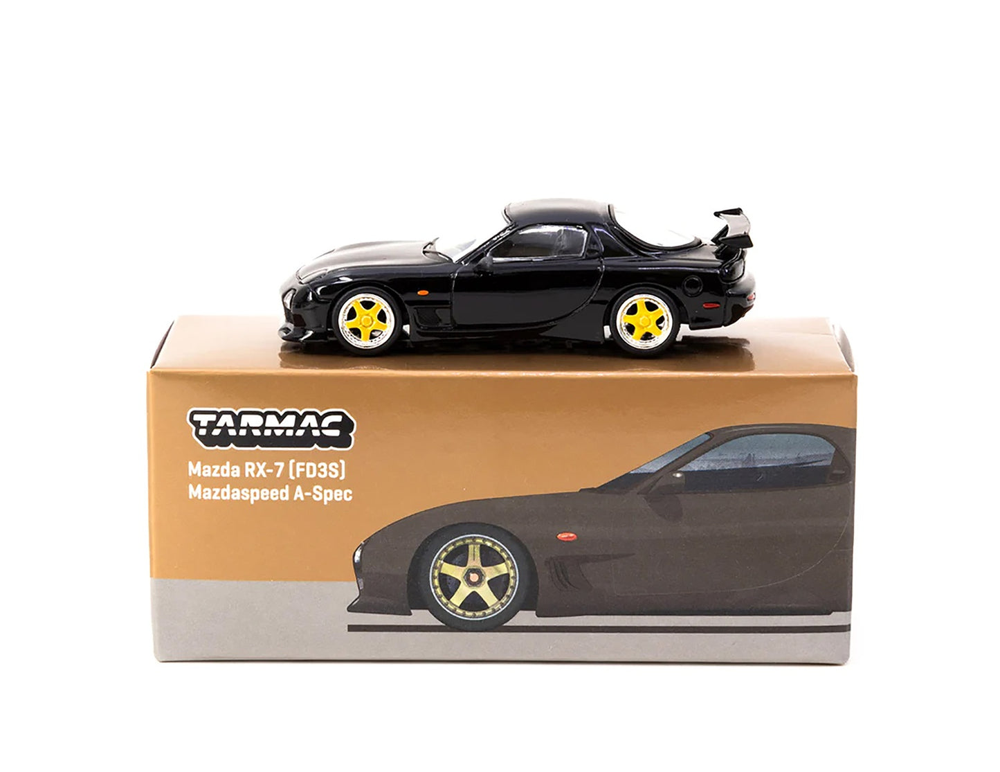 Mazda RX-7 FD3S Mazdaspeed A-Spec Brilliant Black "Global64" Series - Tarmac Works - Scala 1/64 T64G-012-BK