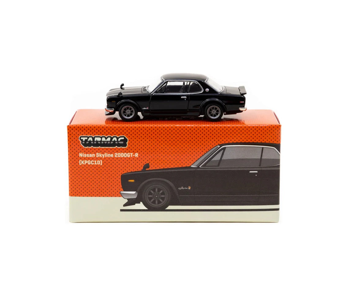 Nissan Skyline 2000 GT-R (KPGC10) Black "Global64" Series MiJo Exclusives - Tarmac Works - Scala 1/64 T64G-043-BK