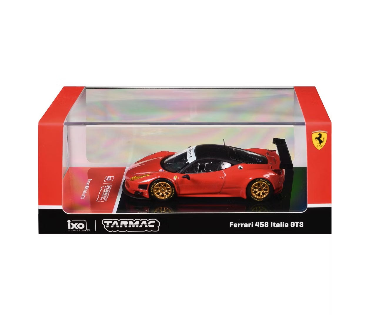 Ferrari 458 Italia GT3 Red - Tarmac Works ROAD64 - Scala 1/64 T64R-073-RE