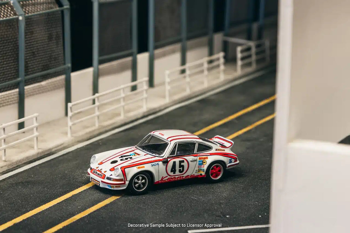 Porsche 911 Carrera RSR 2.8 #45 24h Le mans 1973 Winner - COLLAB64 - Tarmac Works x Schuco - Scala 1/64 T64S-023-73LM45